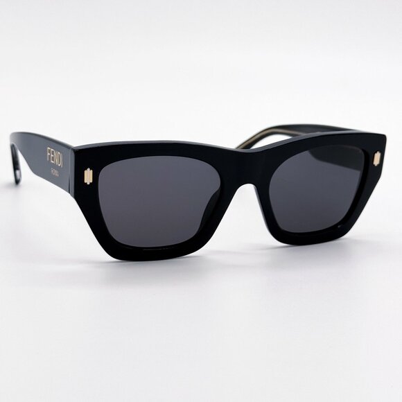 NEW FENDI SUNGLASSES FE40100I 01A BLACK/GRAY WOMEN EYEWEAR main image 6